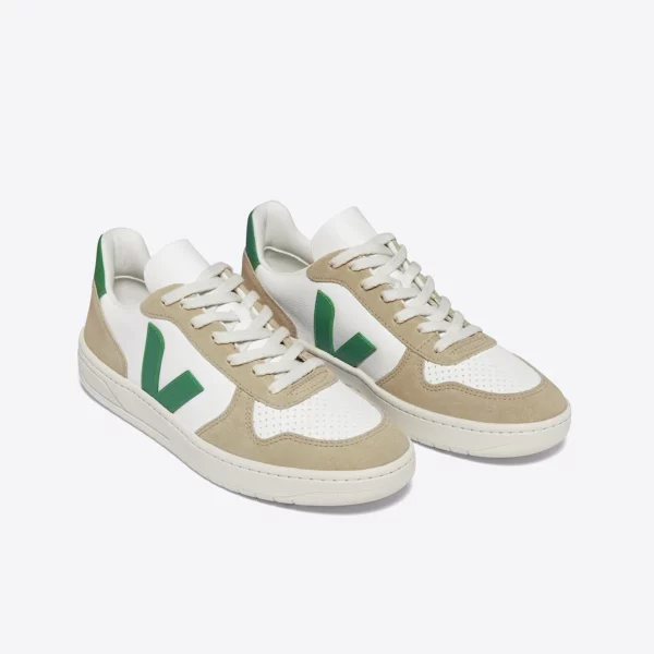 V-10 LEATHER WHITE EMERAUDE SAHARA – Image 2