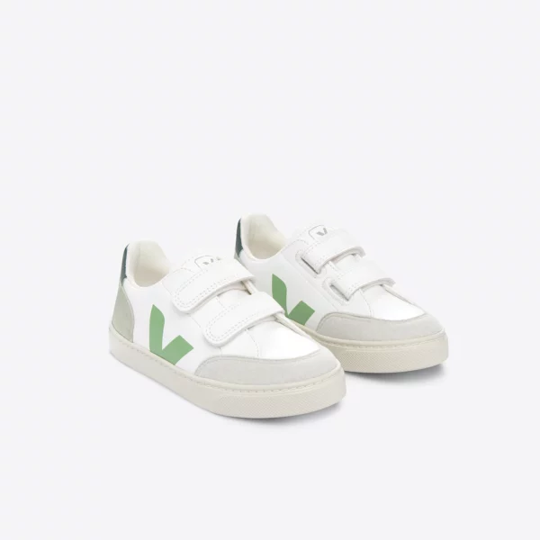 V-12 LEATHER WHITE MULTICO CLAY – Image 2